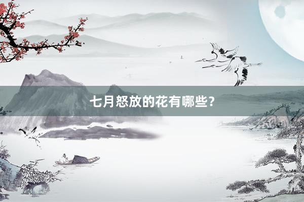 七月怒放的花有哪些？
